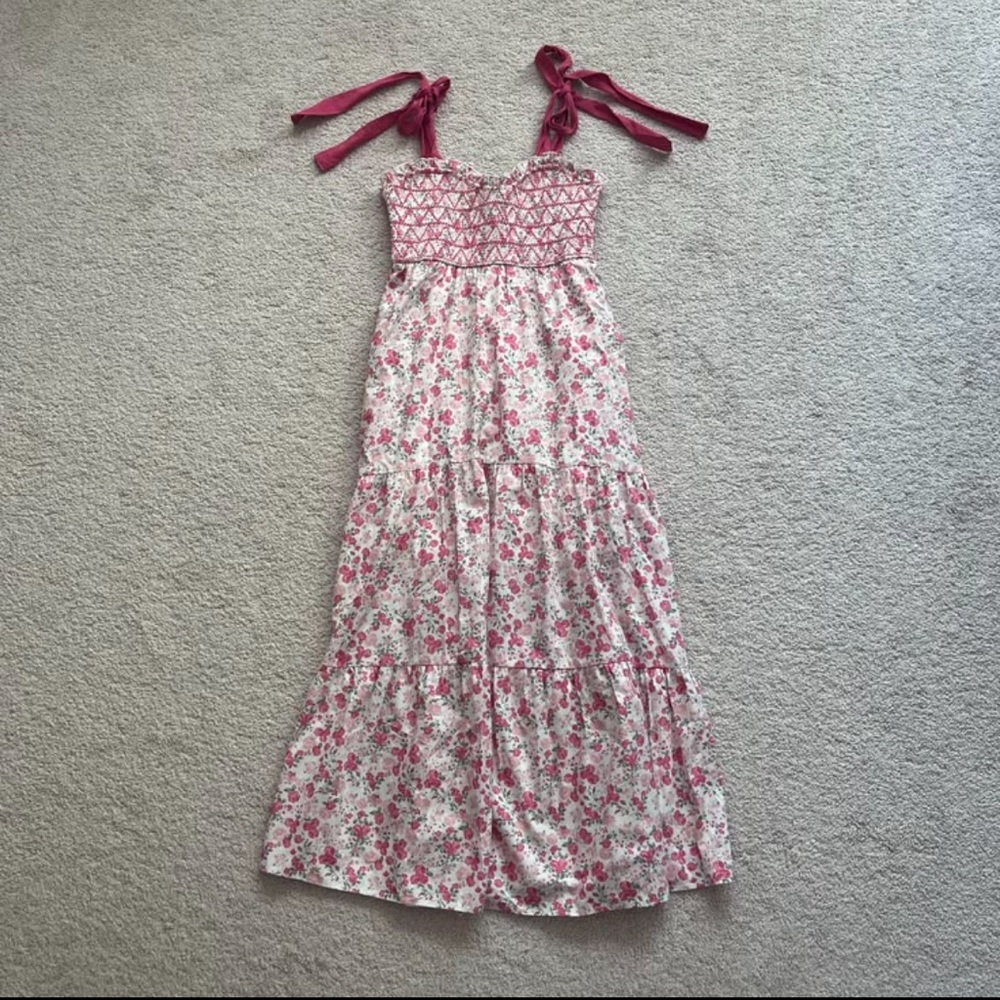 Altar’d State pink floral midi dress